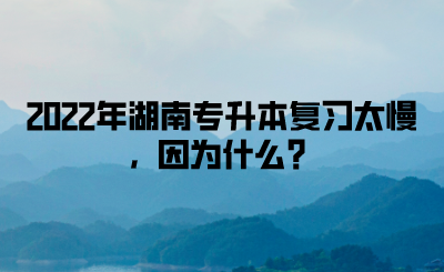 2022年湖南專升本復(fù)習(xí)太慢，因?yàn)槭裁矗?圖1)