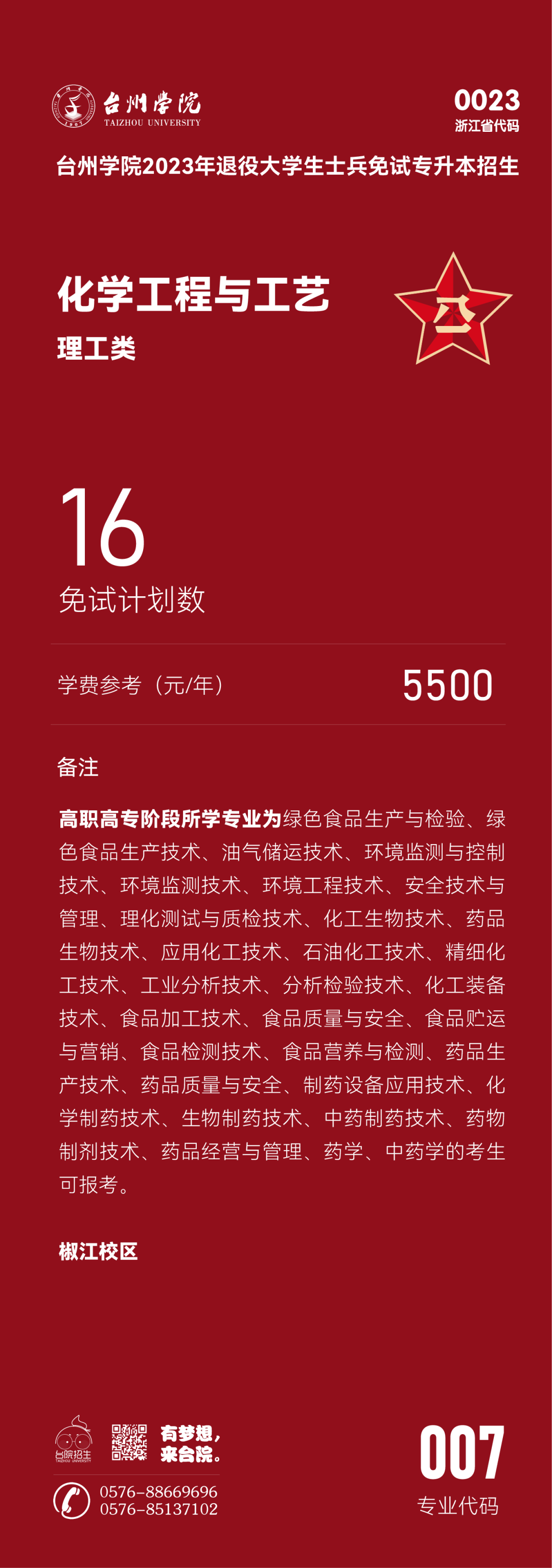 2023年臺州學(xué)院退役大學(xué)生士兵免試專升本招生簡章(圖7)
