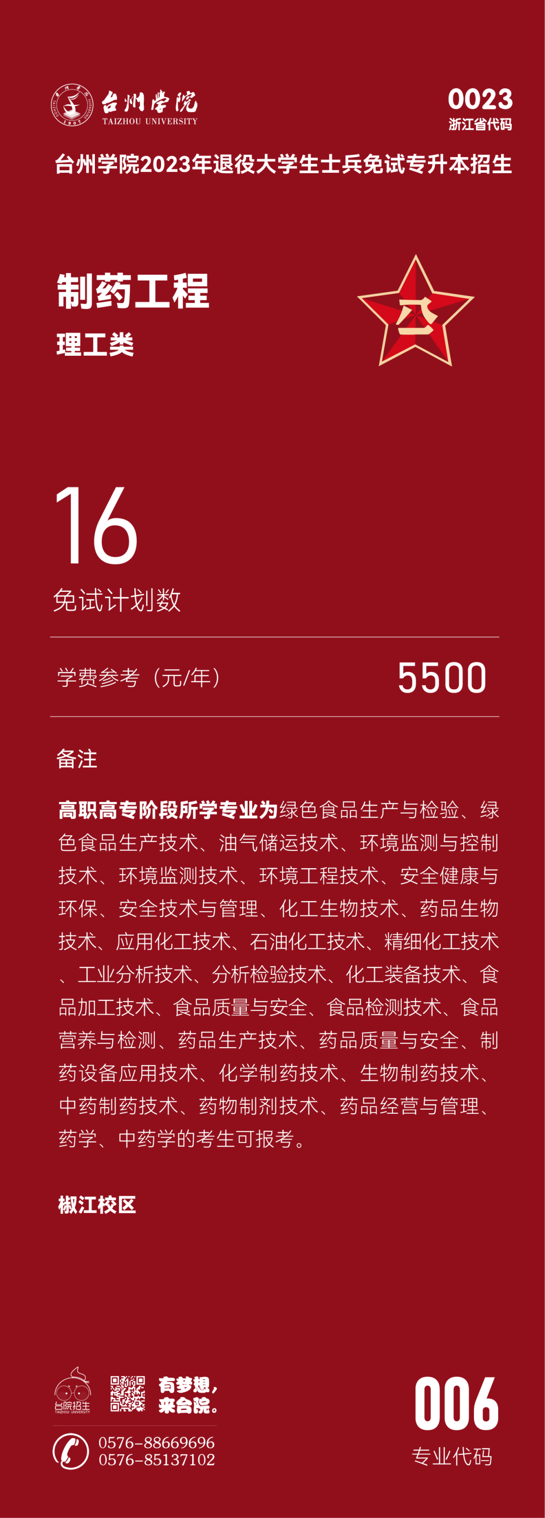 2023年臺州學(xué)院退役大學(xué)生士兵免試專升本招生簡章(圖6)