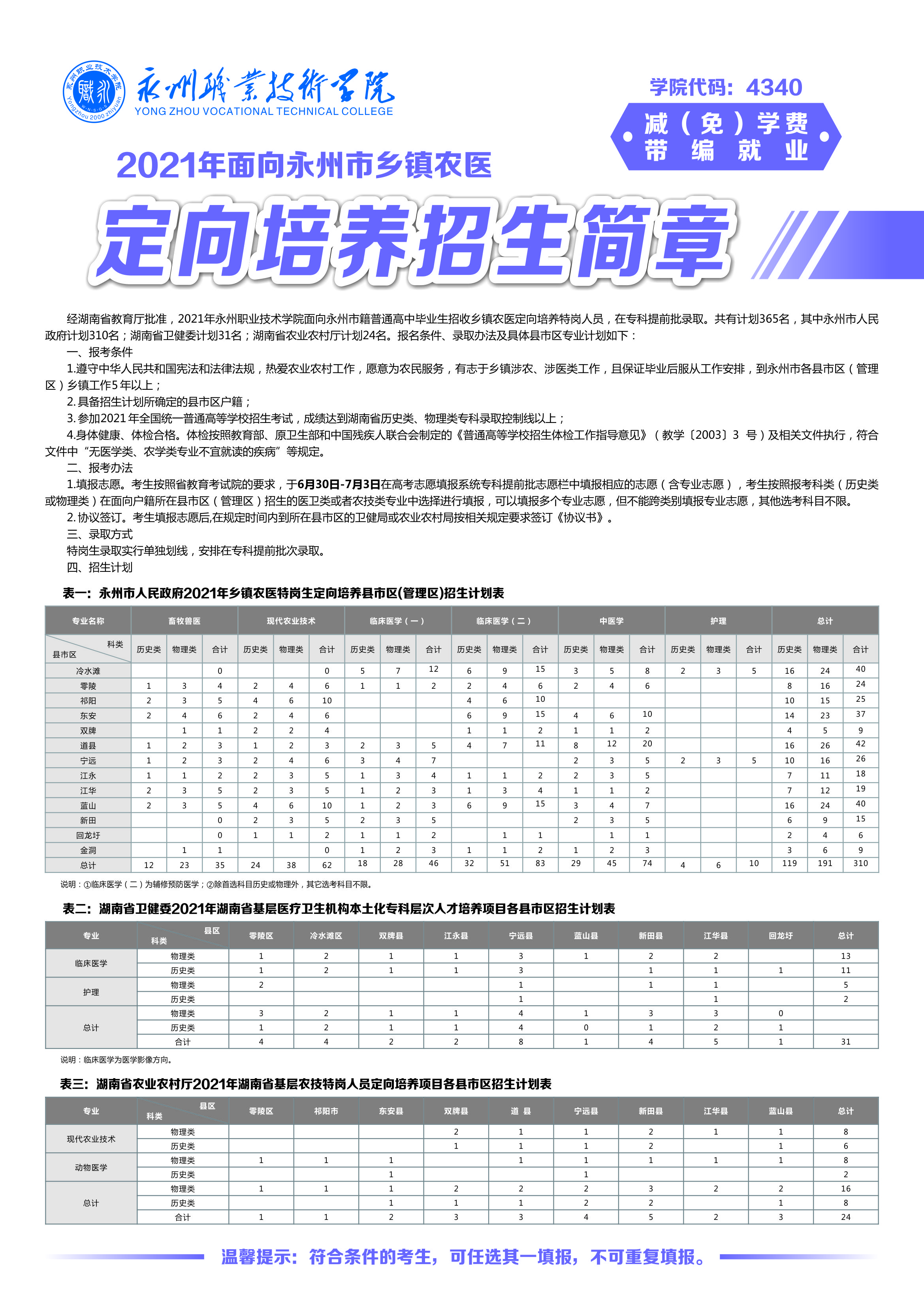 永州職業(yè)技術(shù)學(xué)院2021年面向永州市鄉(xiāng)鎮(zhèn)定向培養(yǎng)招生簡(jiǎn)章(圖1)